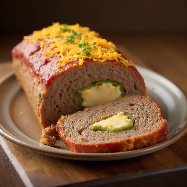 Jalapeno Popper-Stuffed Meatloaf