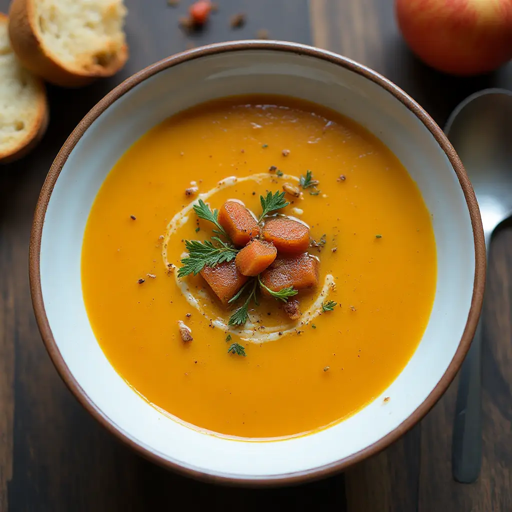 Butternut Squash Leek Soup