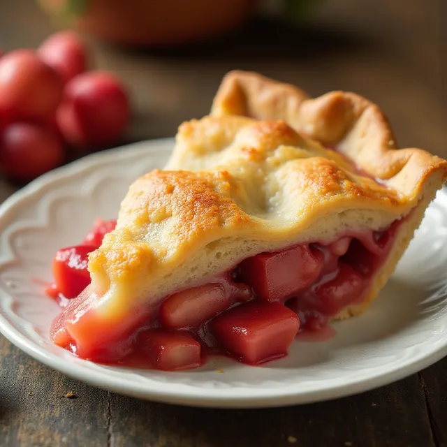 Pineapple Rhubarb Pie