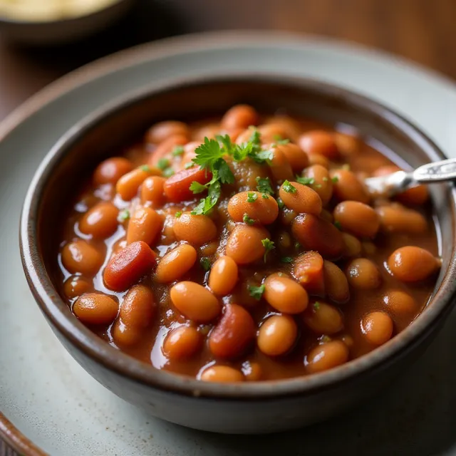 Vegetarian Baked Beans with Canned Beans