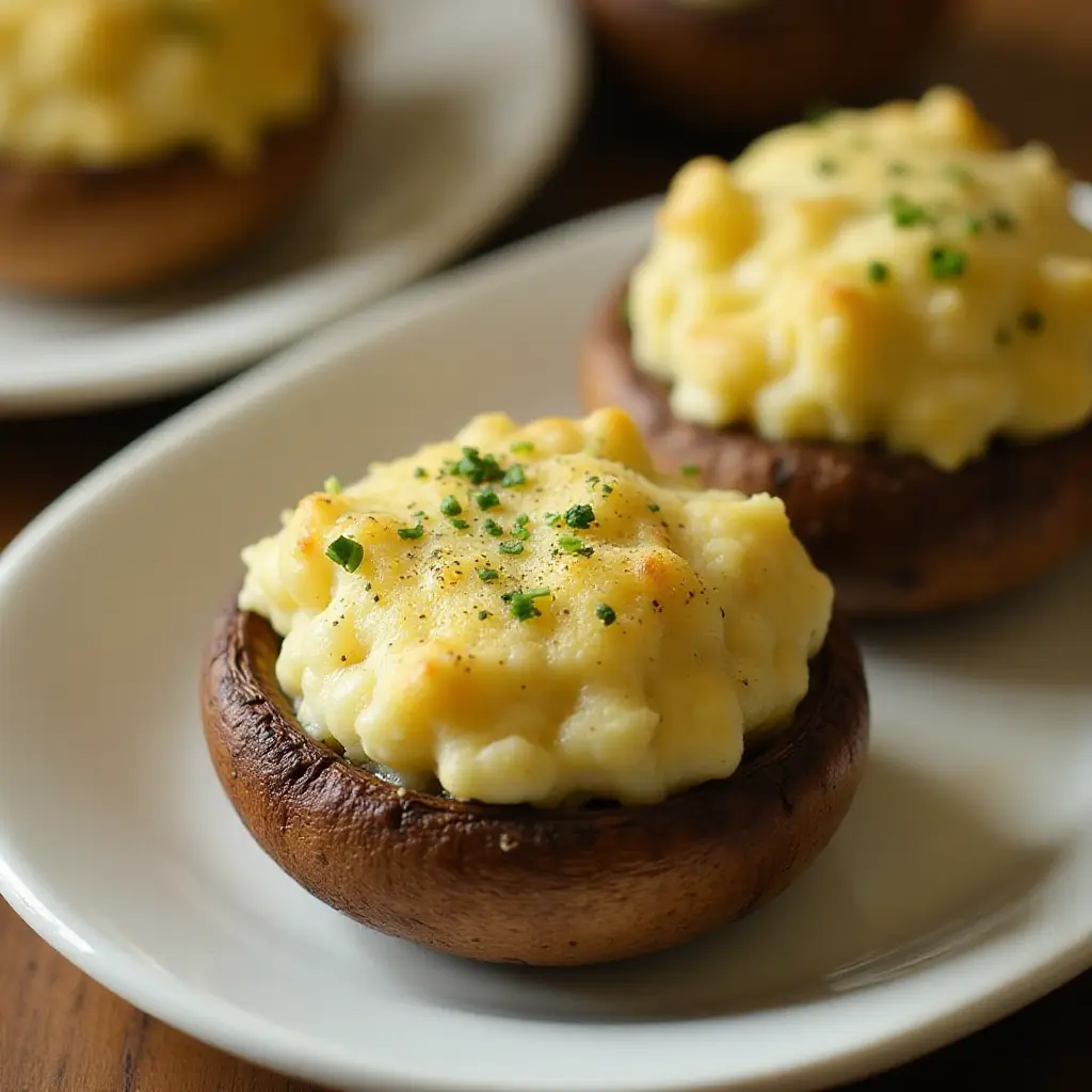 Boursin Stuffed Mushrooms