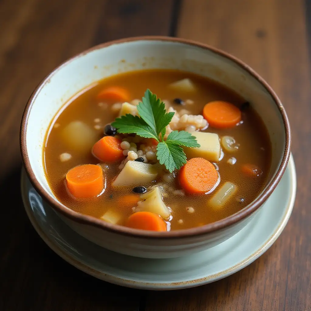 Hearty Barley Turkey Soup