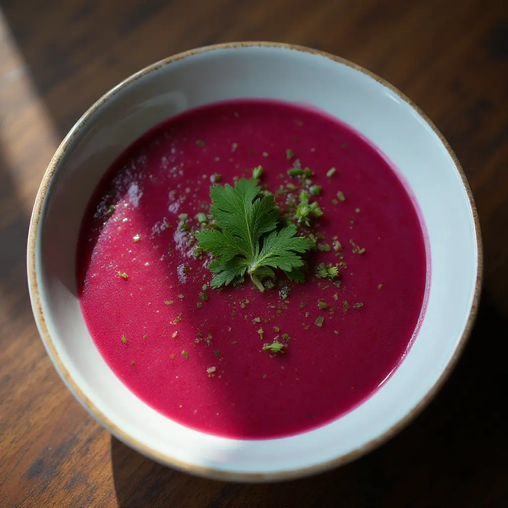 Lithuanian Šaltibarščiai (Cold Beet Soup)