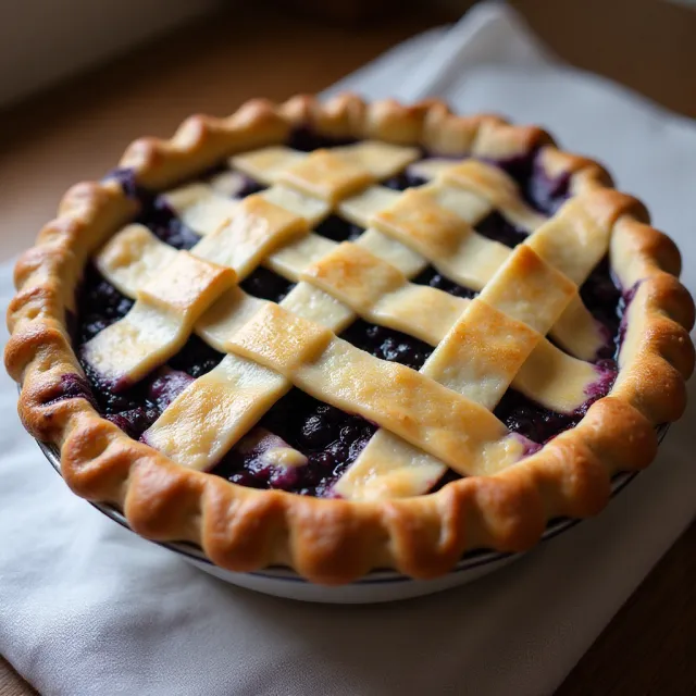 Grandma's Blueberry Pie
