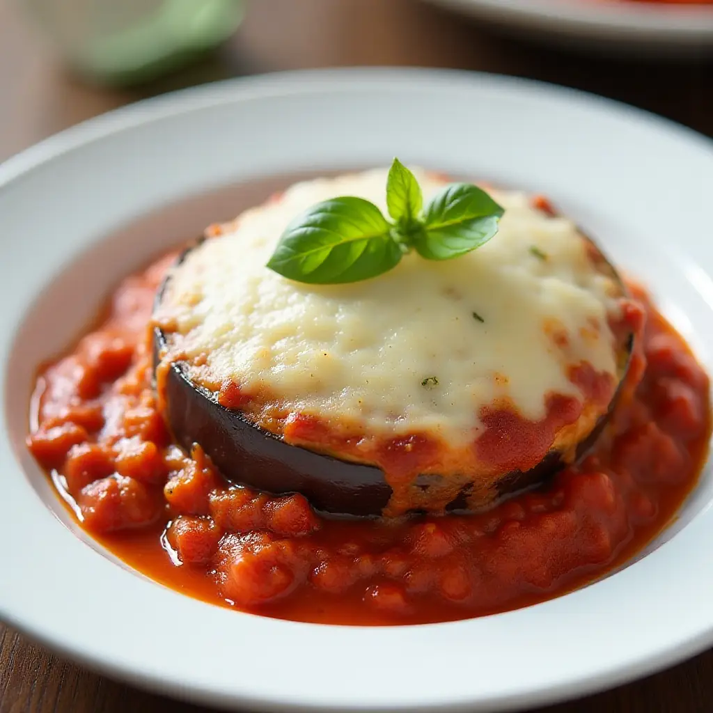 Healthier Eggplant Parmesan
