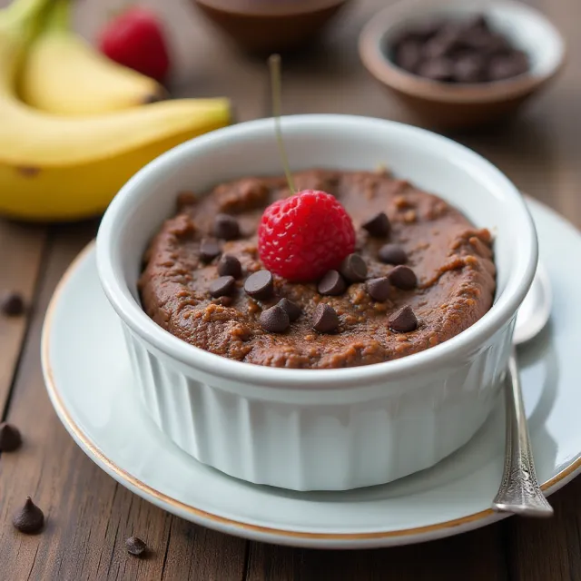 Vegan Chocolate Blended Baked Oats
