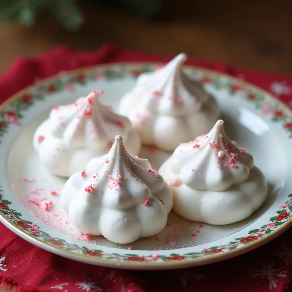 Peppermint Meringues
