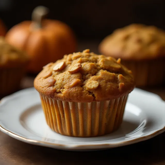 October Oatmeal Pumpkin Muffins