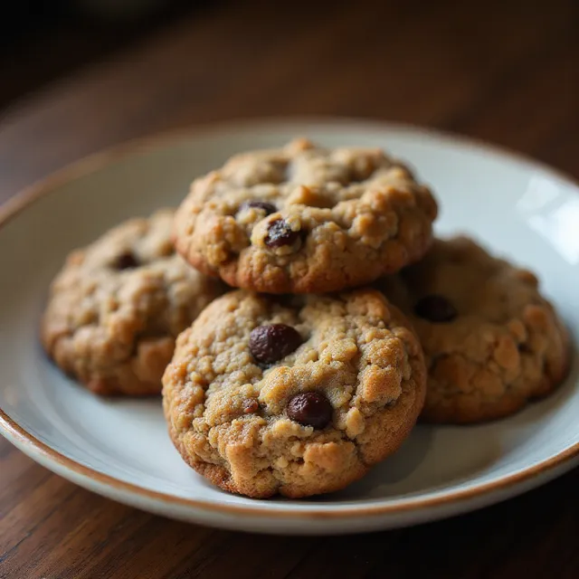 WWII Oatmeal Molasses Cookies