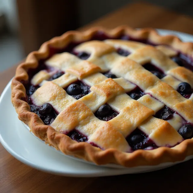 Homemade Blueberry Pie