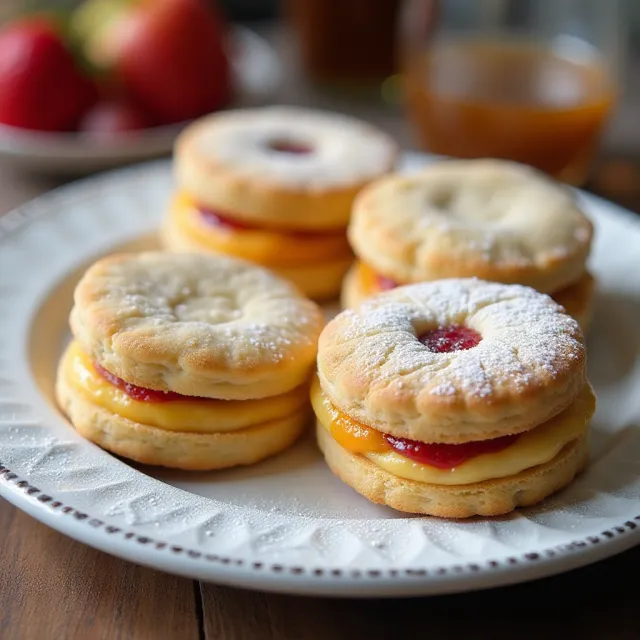 Fruit Preserve Sandwich Cookies