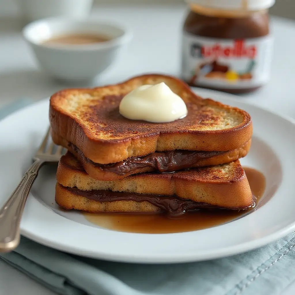 Nutella-Stuffed French Toast