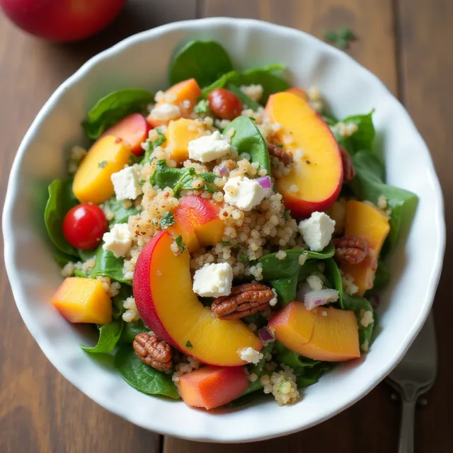 Peach Quinoa Salad