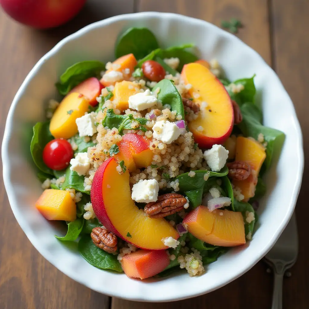 Peach Quinoa Salad