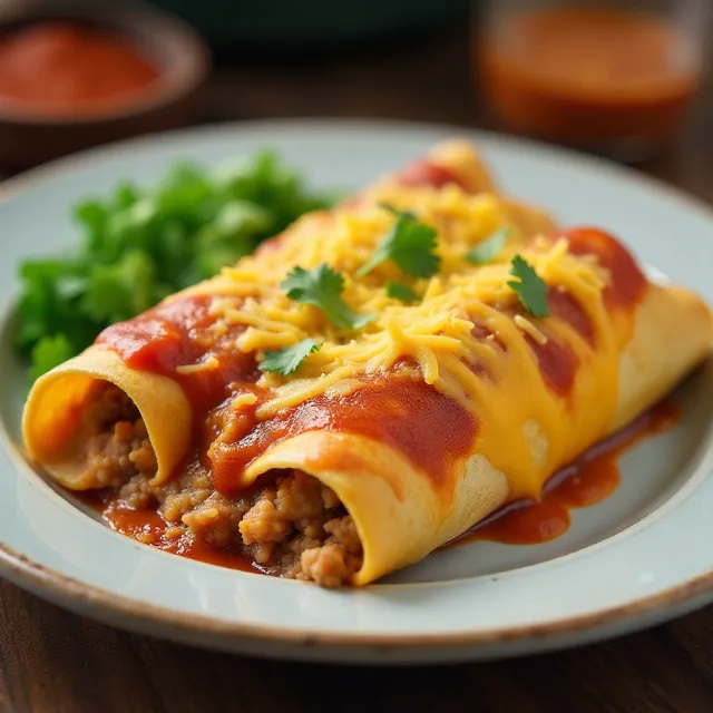 Cottage Cheese Chicken Enchiladas