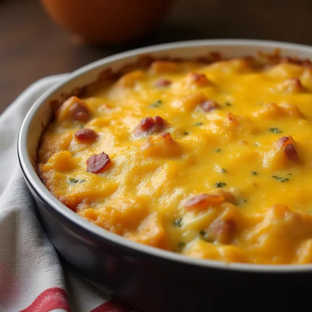Cheesy Amish Breakfast Casserole