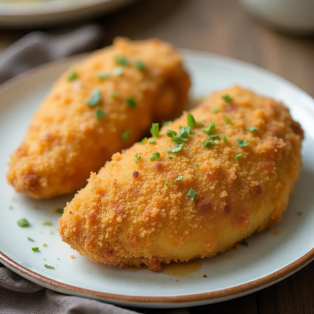 Air-Fried Breaded Chicken Thighs