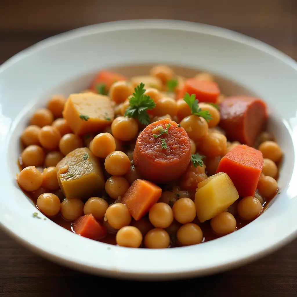 Chickpeas and Chorizo
