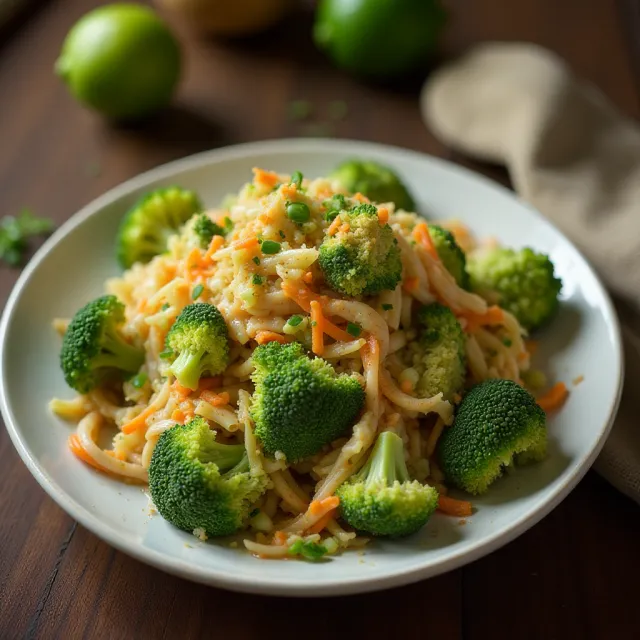 Broccoli Slaw with Spicy Dressing