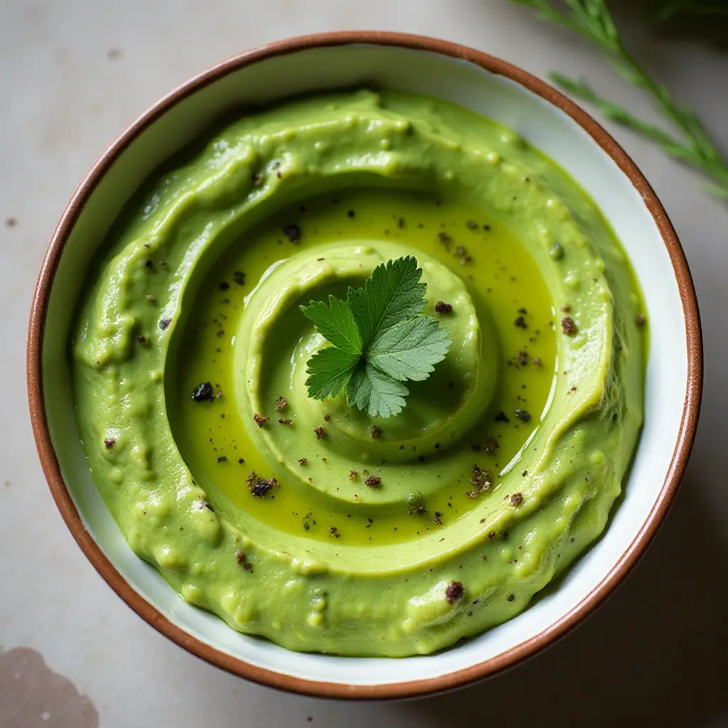 Cilantro Edamame Hummus