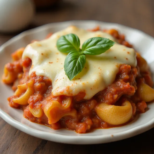 Unstuffed Shells Pasta Bake