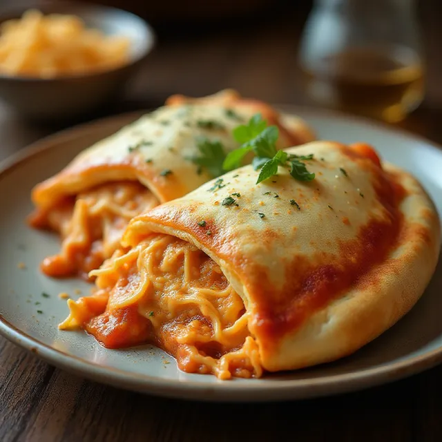 Buffalo Chicken Calzone
