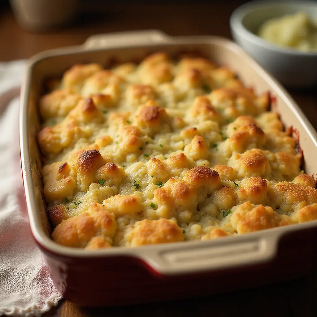 Chicken and Stuffing Casserole