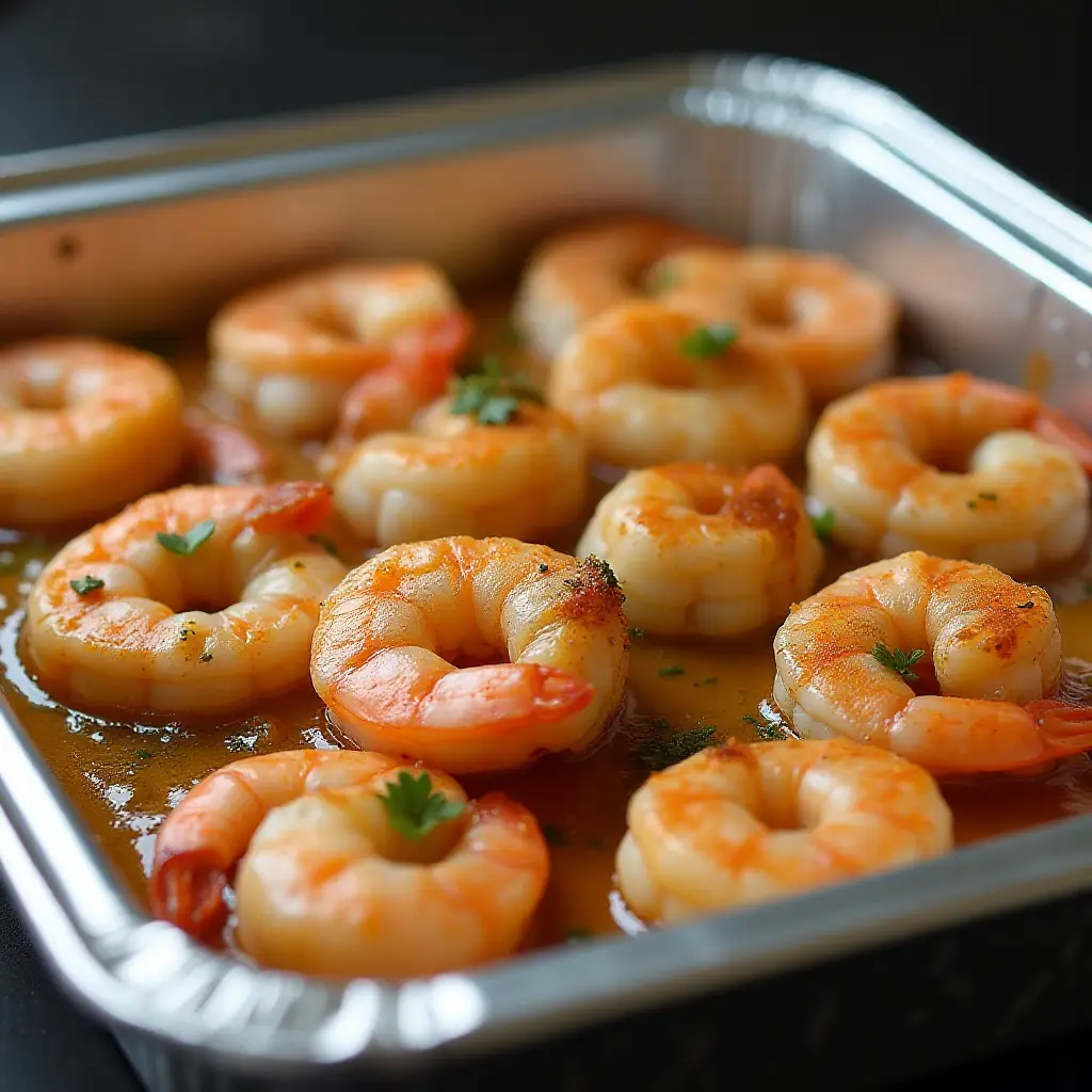 Garlic Butter Smoked Shrimp
