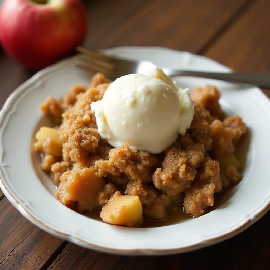 Healthier Apple Crisp