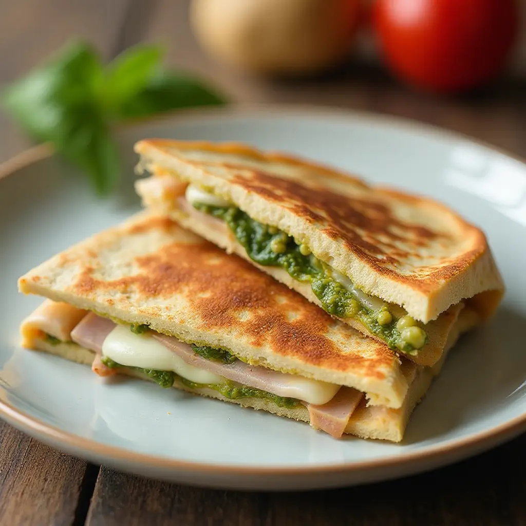 Turkey-Pesto Toasterdilla