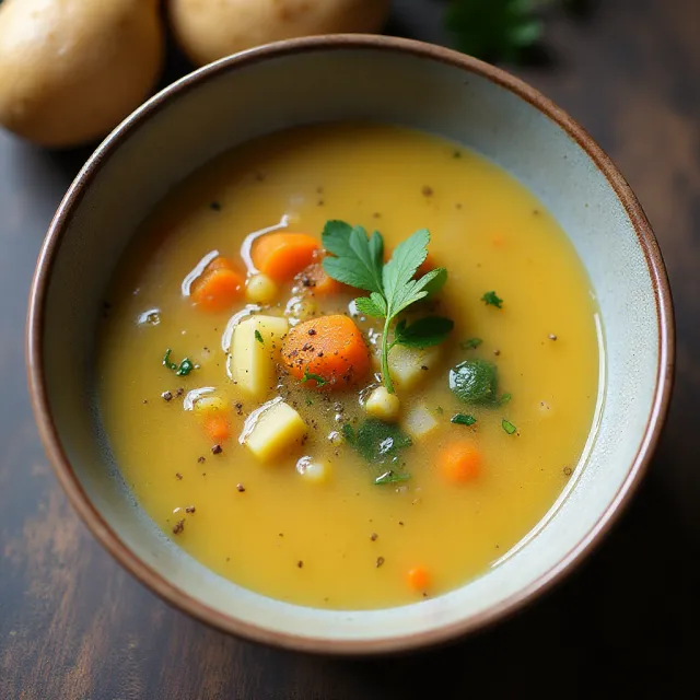Slow Cooker Vegan Leek and Potato Soup