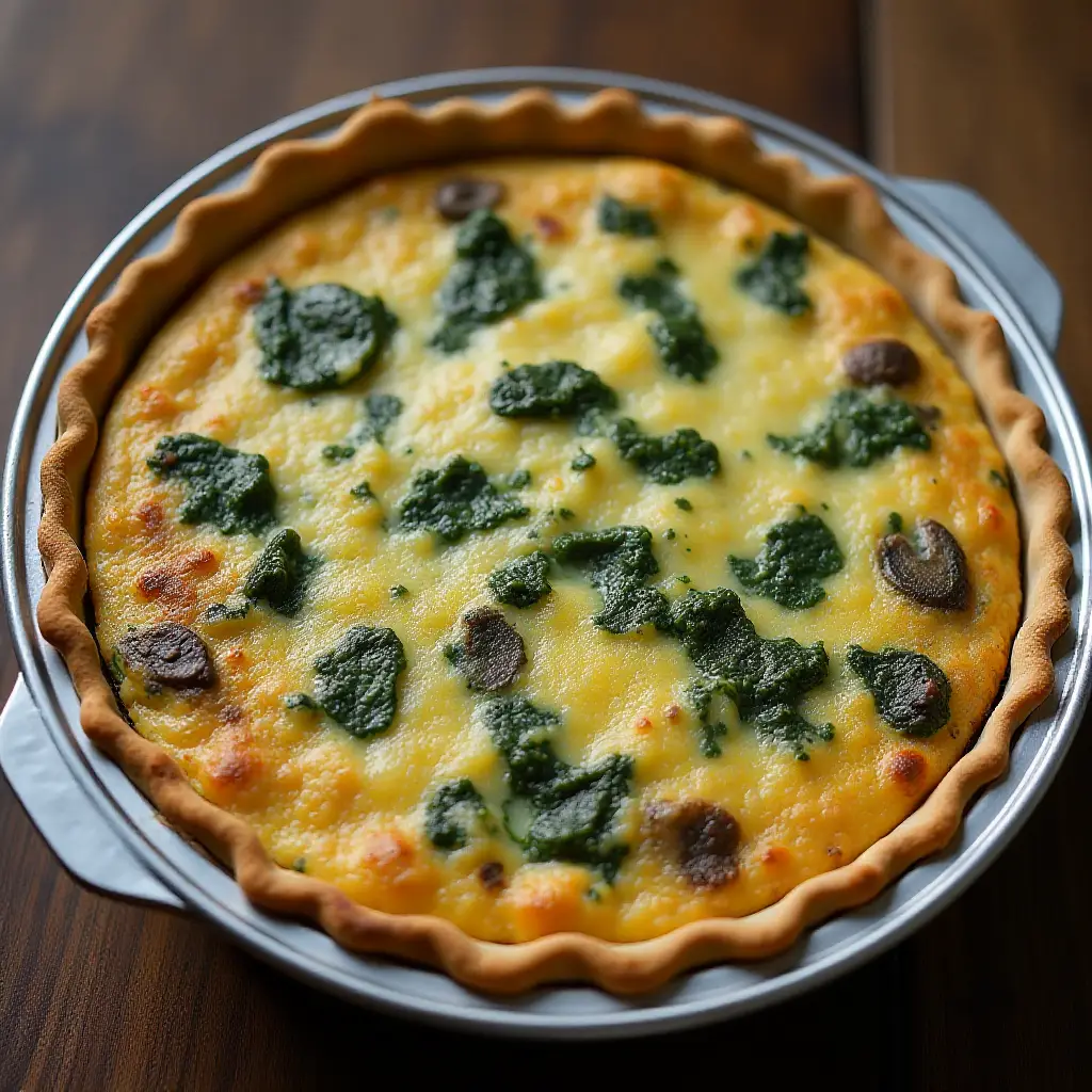 Spinach and Mushroom Frittata