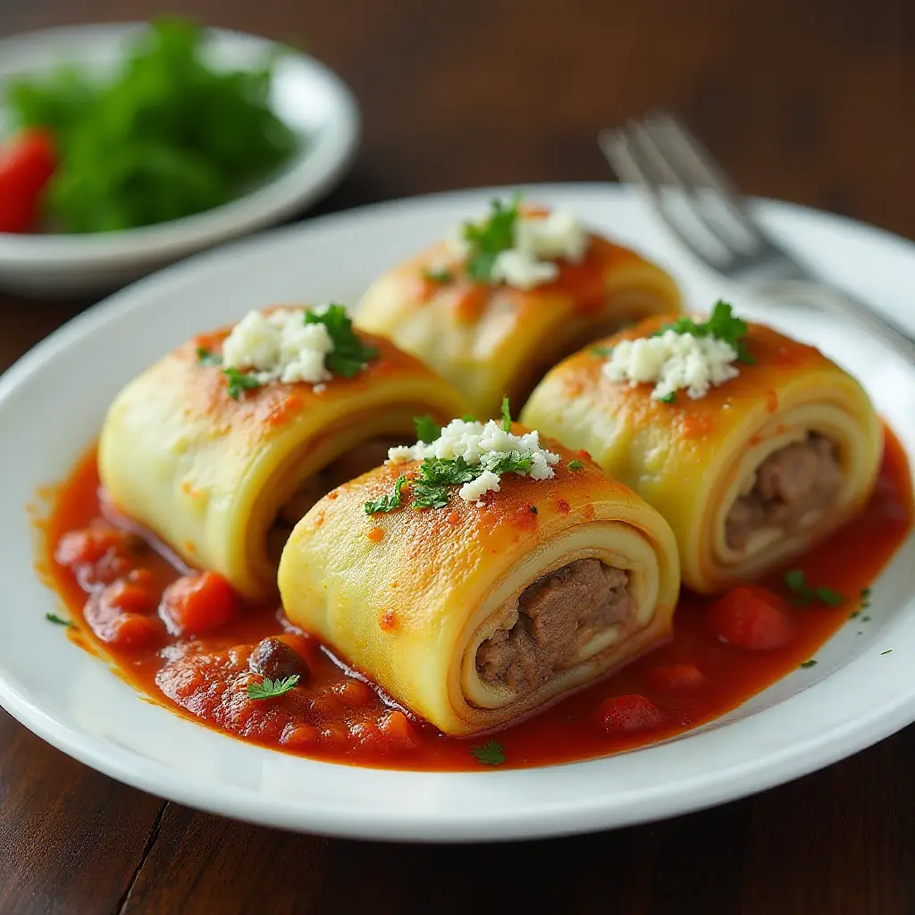 Lamb and Rice Stuffed Cabbage Rolls