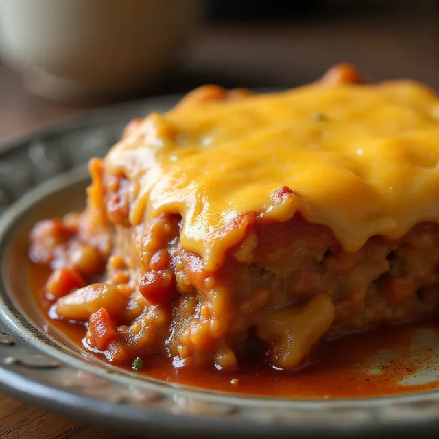 Meaty Stuffed Pepper Casserole