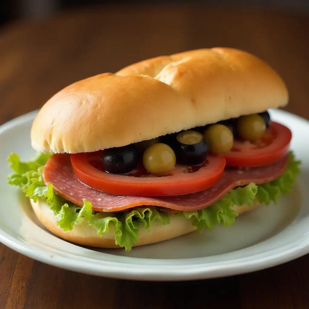 Simple Salami Sandwich