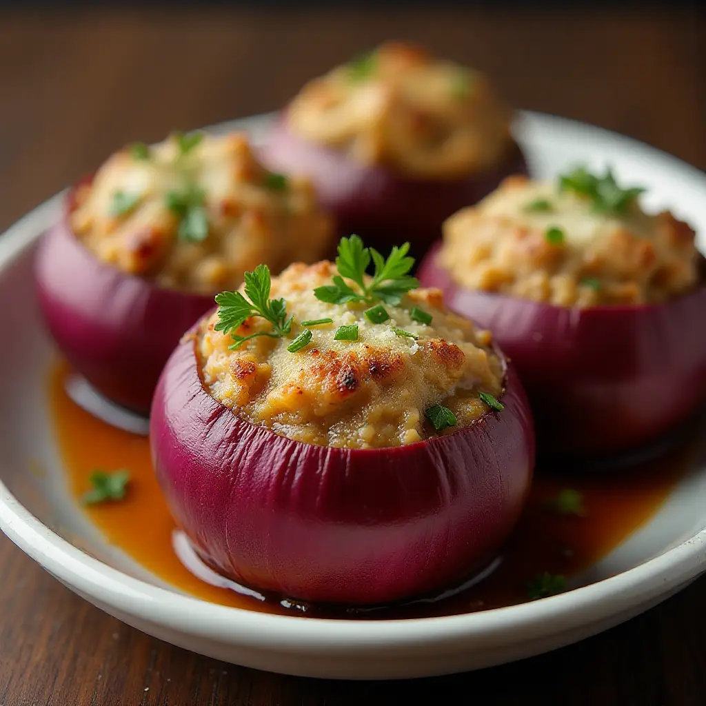 Sausage Stuffed Onions