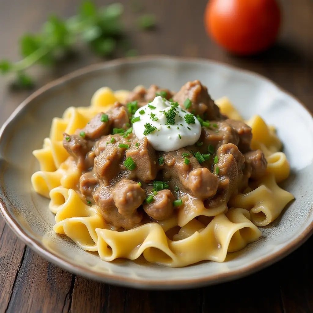 Beef Stroganoff for Instant Pot