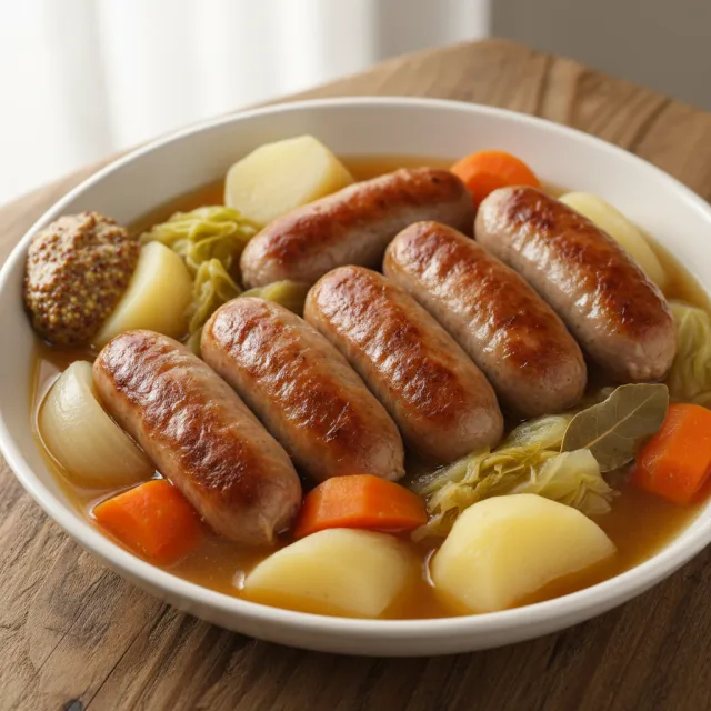 手作香腸蔬菜湯