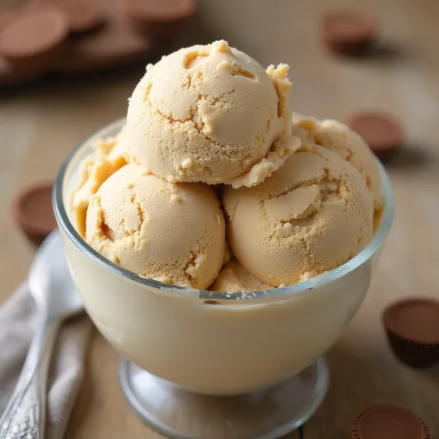 Homemade Peanut Butter Ice Cream