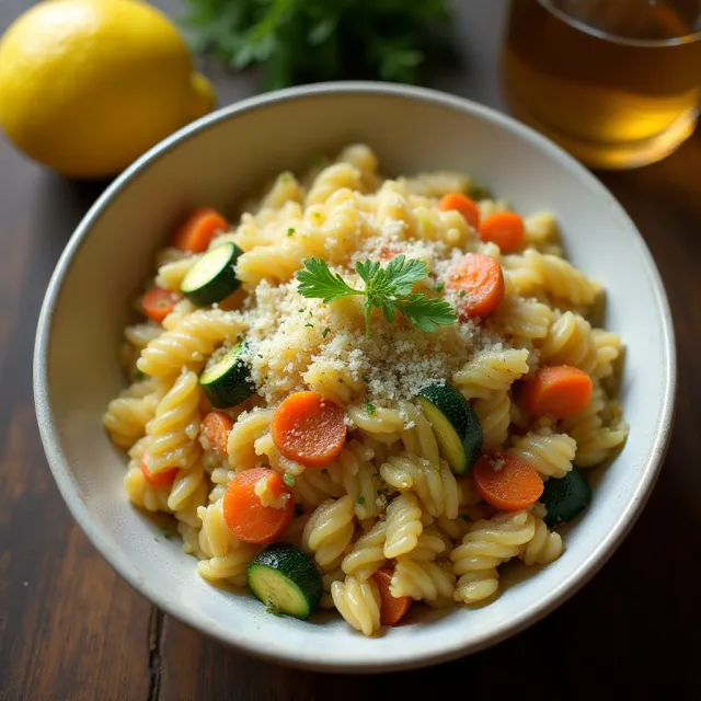 Lemon Orzo Primavera