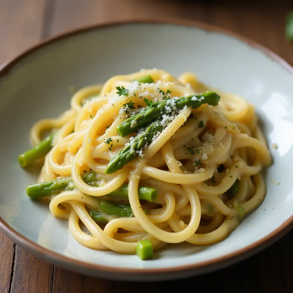 Asparagus Carbonara