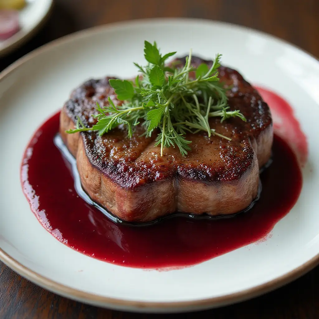 T-Bone Steaks With Red Wine Sauce