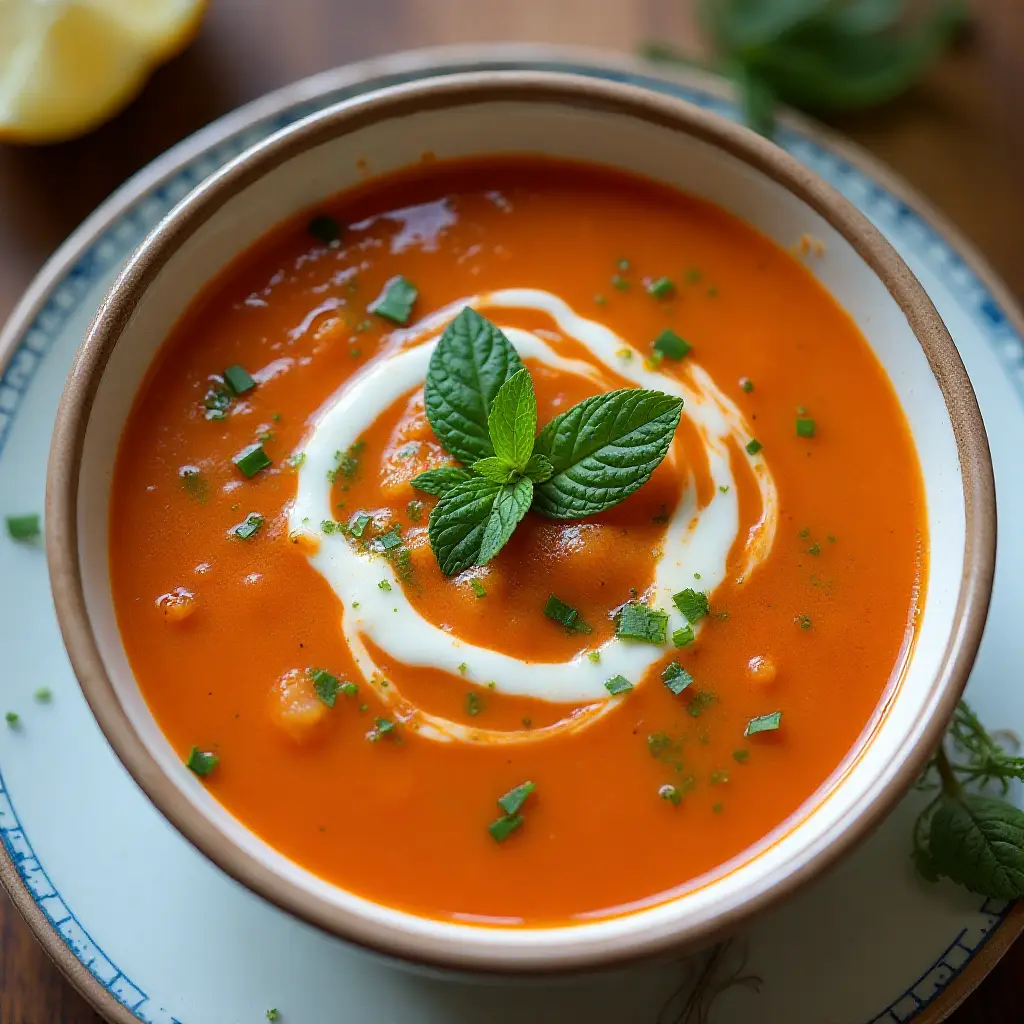 Cold Tomato Cucumber Soup