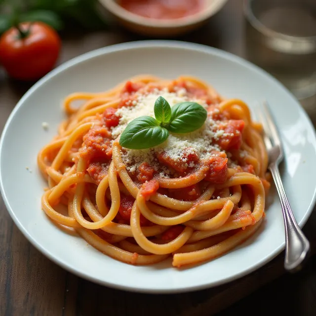 Tomato and Garlic Pasta