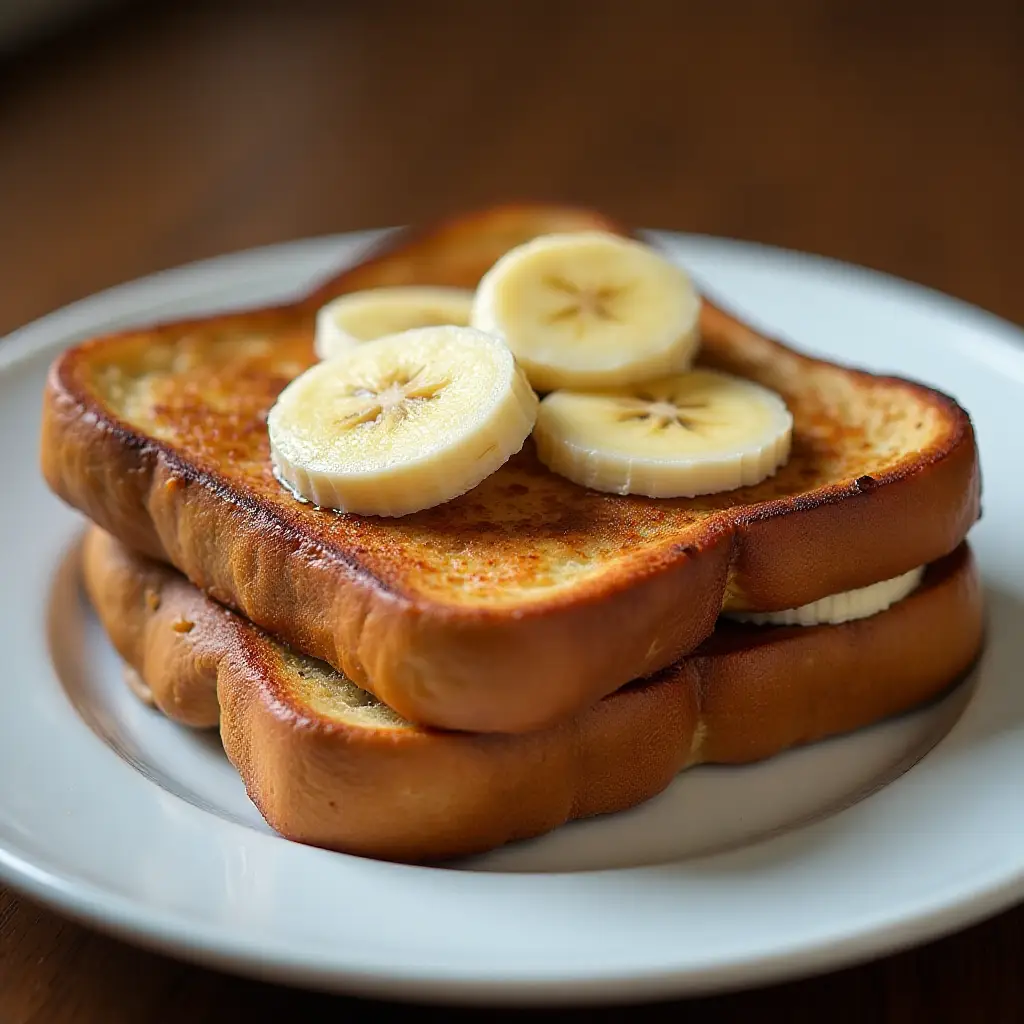 Peanut Butter and Banana French Toast