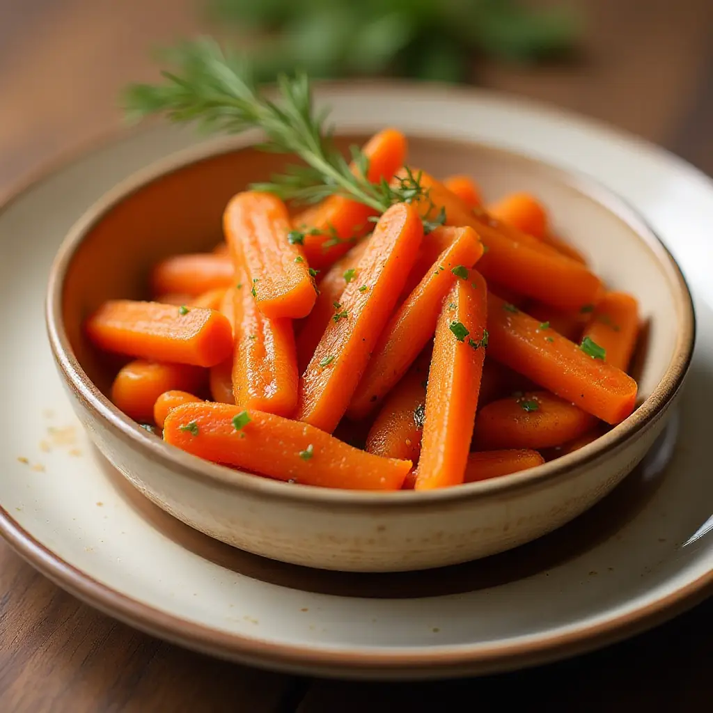 Air Fryer Hot Honey Glazed Carrots