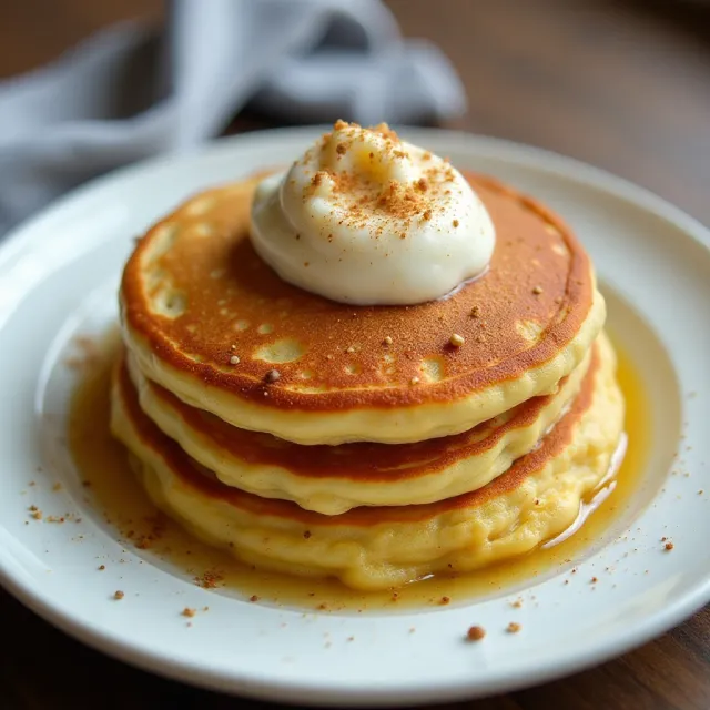 High Protein Scrambled Pancakes