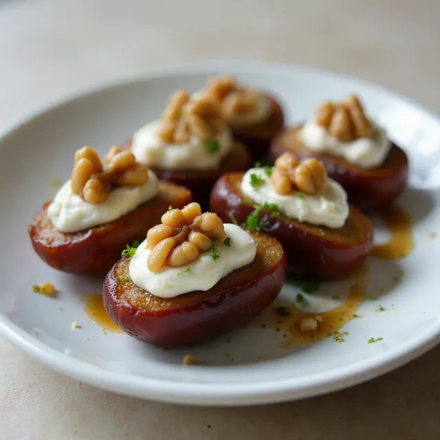 Gorgonzola-Walnut Stuffed Dates