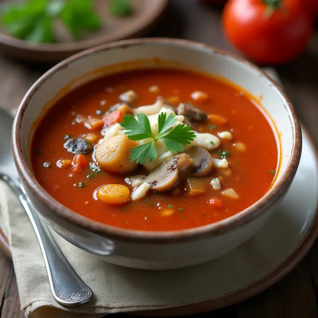 Tomato Mushroom Soup