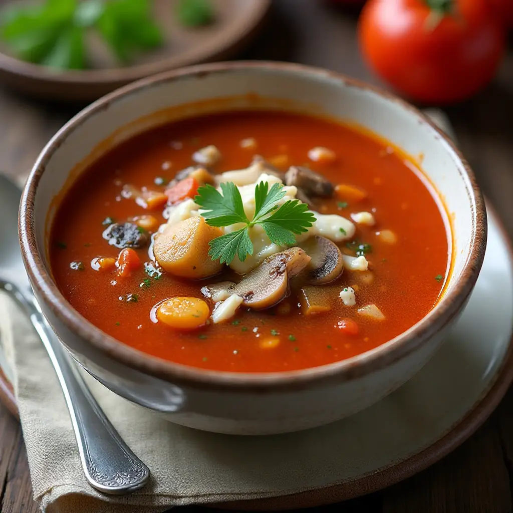 Tomato Mushroom Soup